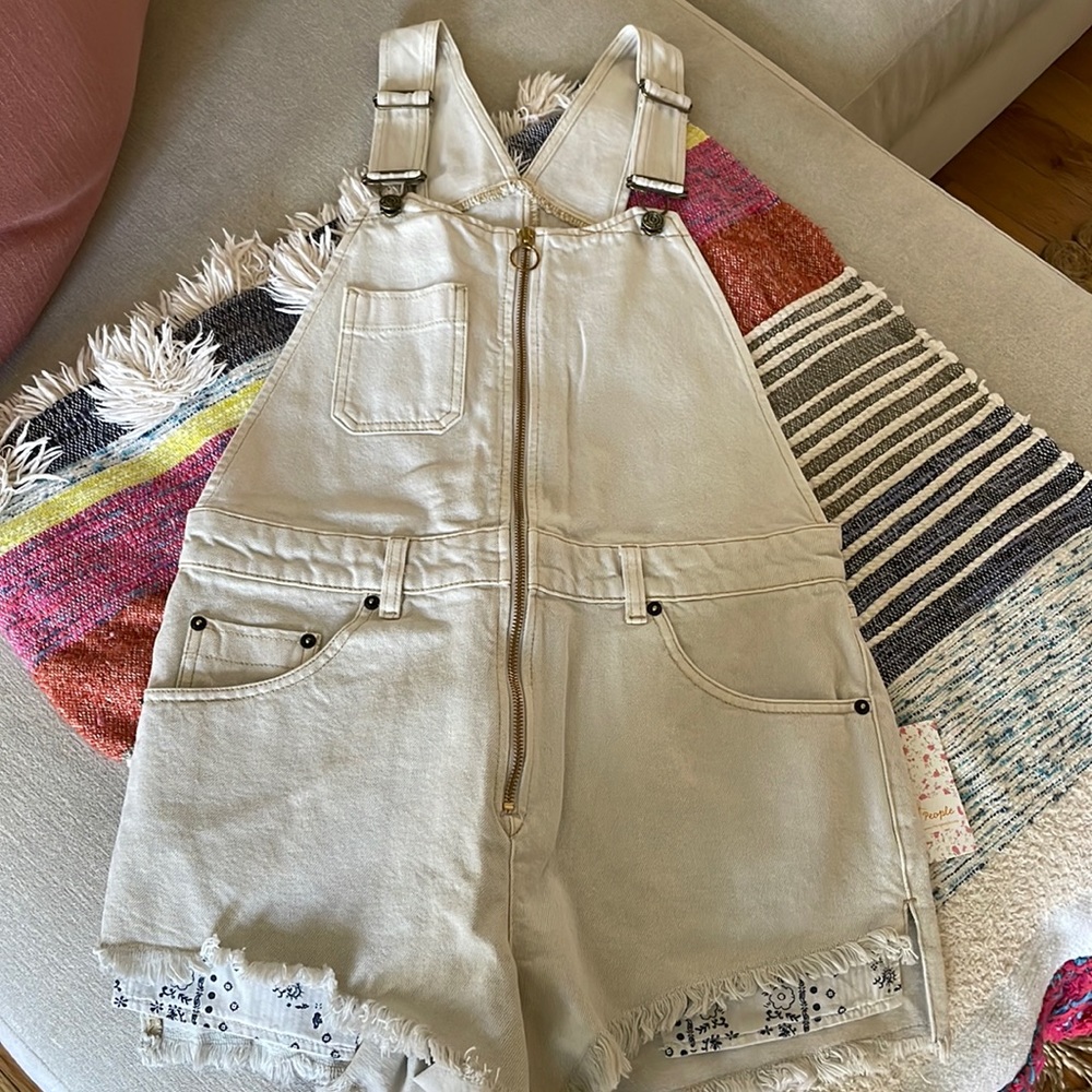 Free People Overall Romper